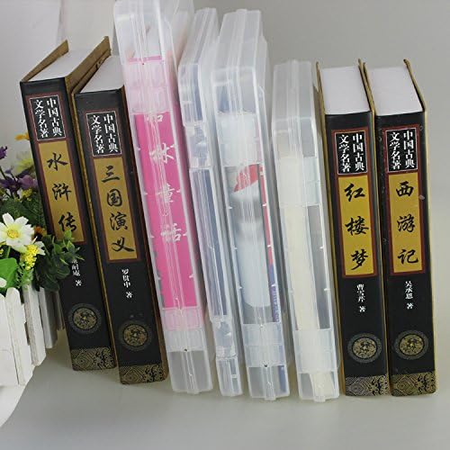 Co-link Portable A4 File Box Transparent Plastic Box Office Supplies Holder Document Paper Organizers Case PP Storage Collections Container Magazine Organizers Box Case 2pcs (11.8 x 8.3 x 0.8inch)