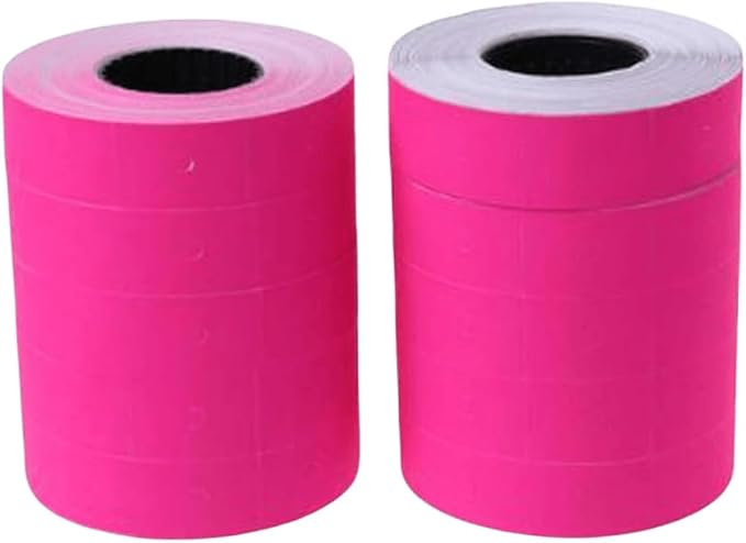 10 Rolls Labels Paper Suitable for MX-6600, MX-6602, YH-689 Price tag 2-line Marking Gun Pricemarker Labels (Without Gun ）