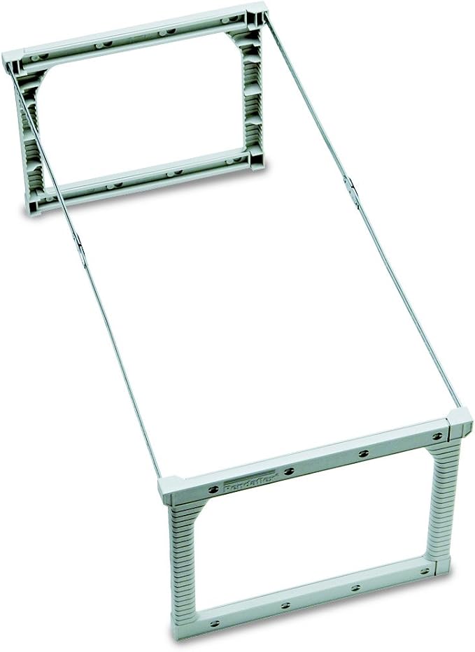 Pendaflex Letter/Legal Plastic snap-Together Hanging Folder Frame, 24-27 Inch Long, 1/Box (04441), Silver (Pack of 6)