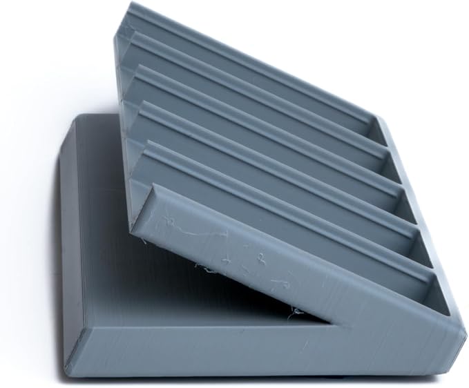 Remote Holder Organizer Pedestal Caddy compatible with Lutron Pico Remotes, Anti-Slip Feet, Holds 5 Remotes, Grey, Indoor Use Only