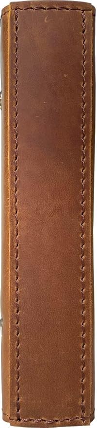 2026-2027 Weekly Leather Planner - A6 Genuine Leather Binder Planner for Men and Women, Inner Pockets and Pen Holder, Personal Size