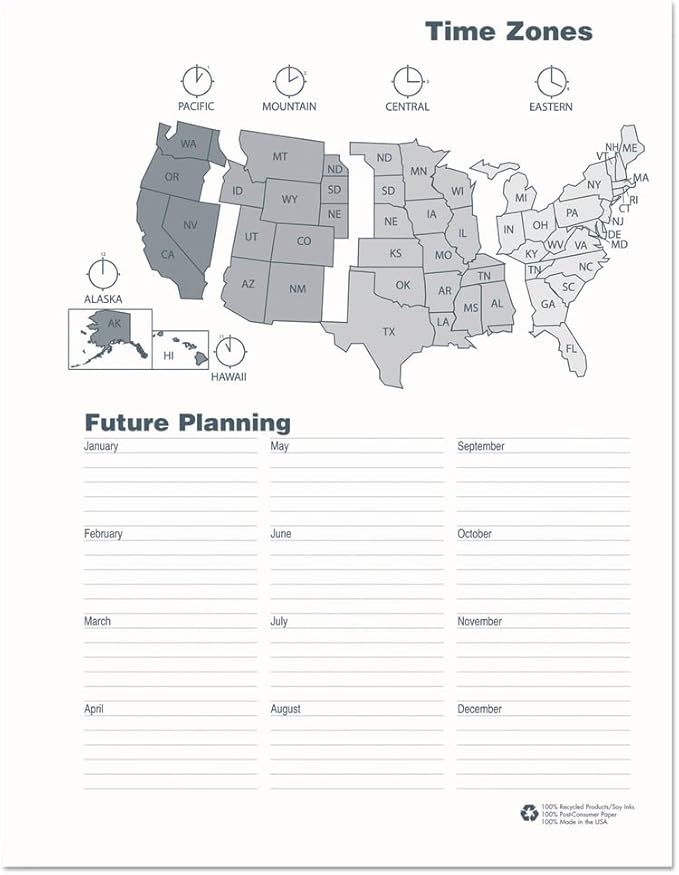 House of Doolittle 2026 Monthly Planner 8.5" x 11", Faux Leather Cover, Black (26202-26)