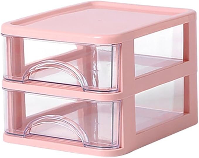Stationery Storage Box,Desk with Drawer Desktop Desk Storage Box Stackable Organizers Stationery Supplies for Home