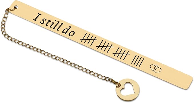 19 Years Anniversary Bookmark Gifts for Him Her Bronze 19th Anniversary-Wedding Gift for Couple Wife Husband Bookmark Gift for Women Men Book Lovers Wedding Christmas Valentines Birthday I Still Do