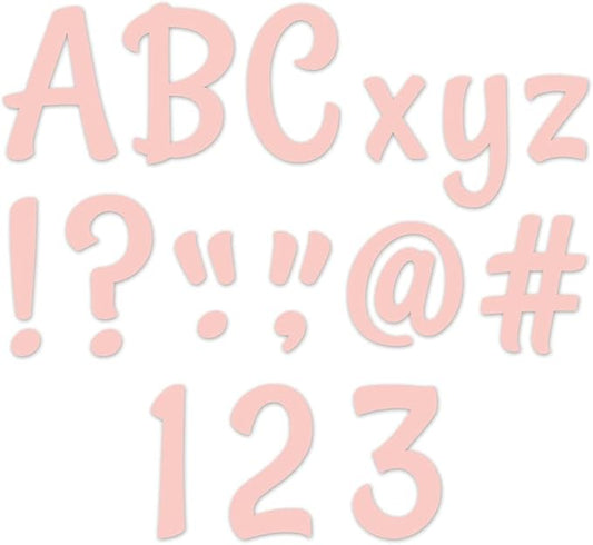 "CTP Stylish Blush Punch-Out Letters for Classroom – Essential Homeschool Supplies – Top Back To School Supplies "