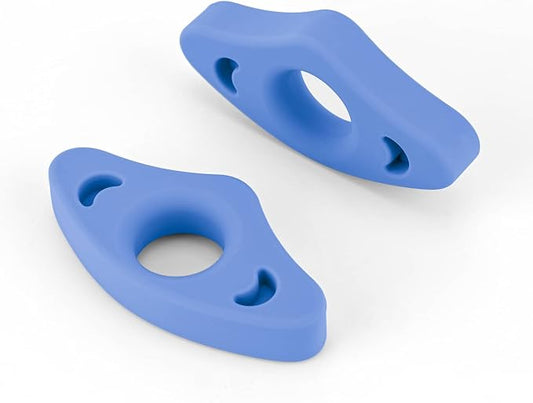 Book Page Holder, Silicone Book Thumb Page Holders for Reading Hands Free, Book Lovers Gifts & Book Accessories, 2 Pack (Medium Size, Blue)