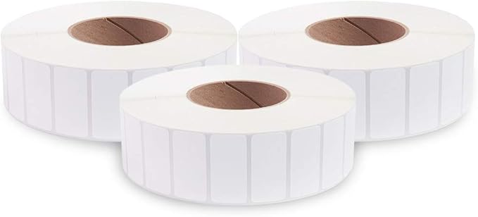 enKo [3 Rolls, 3900 Labels] 2 x 1 inches Perforated Adhesive Direct Thermal Labels, FBA Stickers, FNSKU Labels, Mailing Barcode - Compatible for Rollo, Zebra, Eltron, MUNBYN Printer