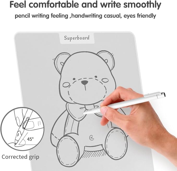 Desktop Whiteboard, Ink-Free Writing & Erasable, No Residue Magnetic White Board, Portable Memo Message Board for Office Home Live Stream, Small Mini Dry Erase Board with Accessories,12.1 x 9.2 in