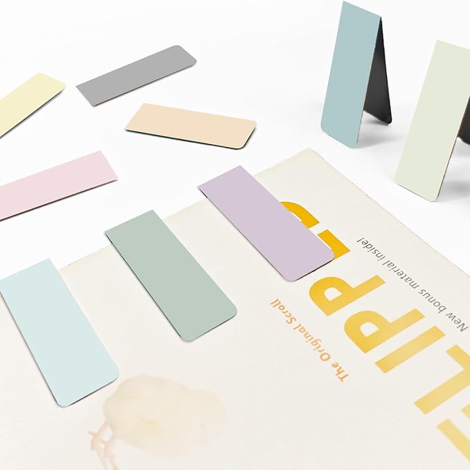 30 Pieces Bookmark, Magnetic Bookmarks for Women, Men, Book Lovers, Bookmarks Bulk for Students Teachers Reading, Morandi Color Bookmark