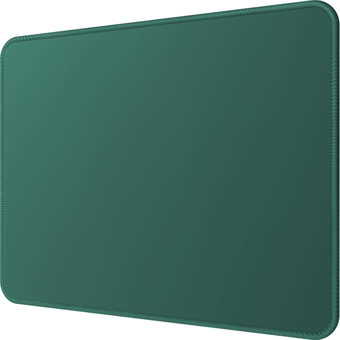 MROCO Essential Office & Gaming Mouse Pad, 8.5 x 11 Inch, Forest Green | Anti-Fray Stitched Edges, Functional and Stylish Pattern Design, Non-Slip Rubber Base, Water and Stain Resistant Protection