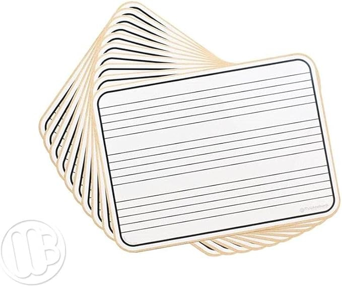 11" x 17" x 1/8" Double-Sided Non-Magnetic Music Lapboards with 4 Sets of Music Staff Lines (11" x 17", Music Staff)