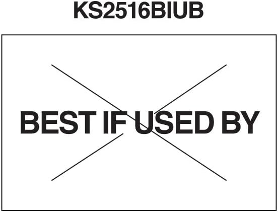 White with Black "Best If Used by" Labels to Fit The XL Pro® 25EC, 25EE, 25EEA, 25EEAA, and 265P Label Price Guns 20 Pack (Free Ink Roll Included)