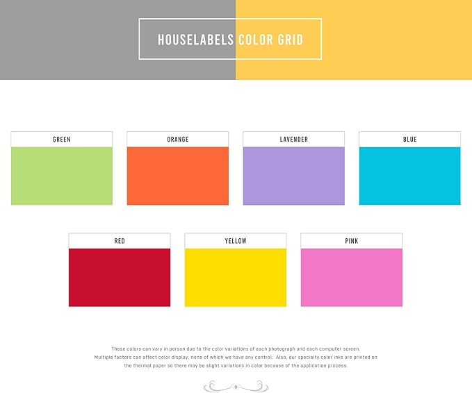 HOUSELABELS 2" x 1" Yellow Barcode Labels on 1" Core Compatible with Zebra and Rollo Printers, 16 Rolls / 1,300 Labels per Roll