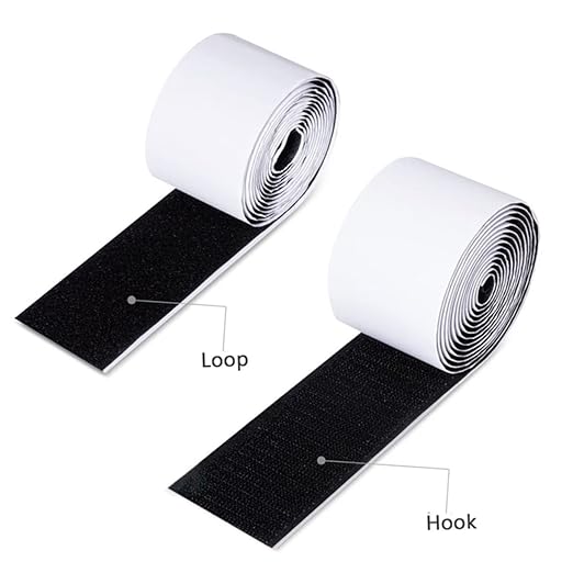 BESPORTBLE 1Roll Pedalboard Tape Self-adhesive Guitar Effect Sticker for Pedal Mounting Temperature Resistant Hook Loop Fastener for Electric Guitar Pedals Convenient