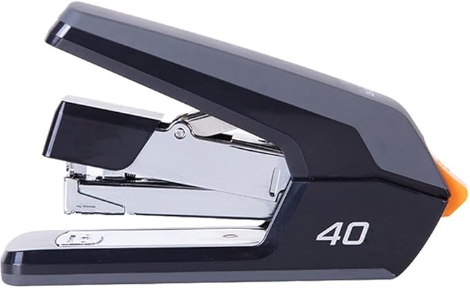 Desk Stapler Thickened Stapler Office Stapler 40 Pages Capacity Can Save Effort and Reduce Workload Compact Type Suitable for School Office Or Desk School Supplies (Color : Black)