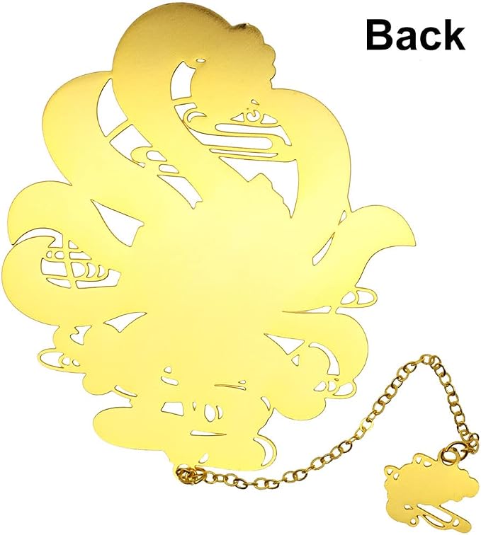 BLBMH Kitsune Cool Metal Bookmark Birthday Gifts for Women Book Lovers Best Friends Cute Anime Book Markers Unique Readers Gifts - K3