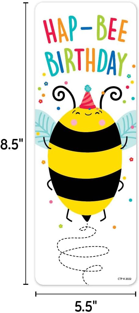 CTP HAP-BEE Birthday Bookmark, 30 Count (Creative Teaching Press 10667)