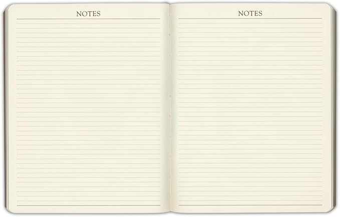 Gallery Leather Large Monthly Planner 2027, Elegantly Bound Calendar Planner and Notebook with Stylish Gold-Gilded Page Edges, 18 Months - Caribbean Yellow - 9.75x7.5"