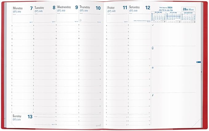 Quo Vadis 2026 Refill for President - Weekly Planner - 13 Months, Dec. to Dec. - 8 1/4 x 10 5/8" - Time Management Appointment Organizer