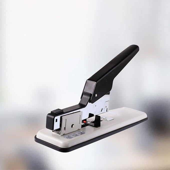 KUYWLMKMZZ Desk Stapler Heavy Duty Stapler Durable Thick Layer Stapler 100 Pages Capacity Suitable for Office Document Binding and Finishing School Supplies (Color : A)