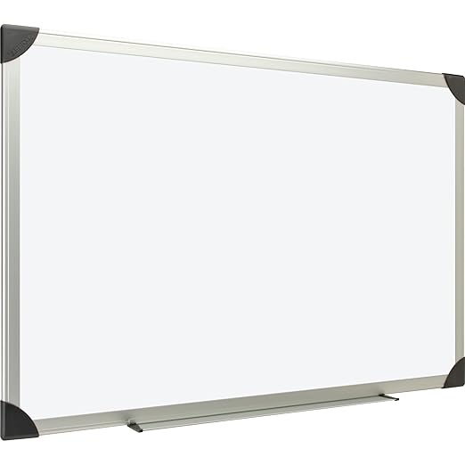 Lorell Dry-Erase Board, 24 by 18-Inch, Aluminum/White