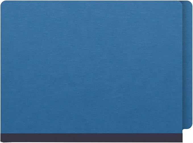 25 Pt. Pressboard Classification Folders, Full Cut End Tab, Letter Size, No Dividers, Royal Blue (Box of 25)
