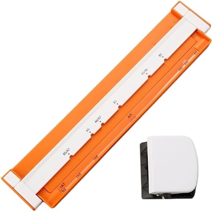 3/6/9 Hole Punch Handheld Metal Hole Punch Capacity 6mm for A4 A5 B5 for Notebook Scrapbook Journal Binding(E)
