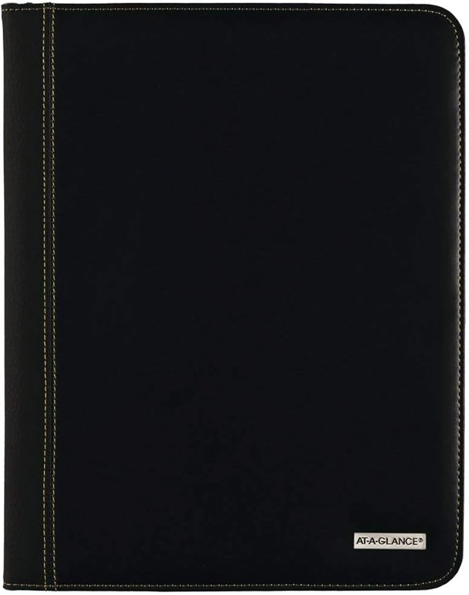 AT-A-GLANCE 2020 Monthly Padfolio, Planner, 9" x 11", Large, Executive, Black (7029005)