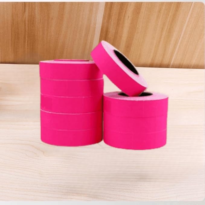 10 Rolls Labels Paper Suitable for MX-6600, MX-6602, YH-689 Price tag 2-line Marking Gun Pricemarker Labels (Without Gun ）