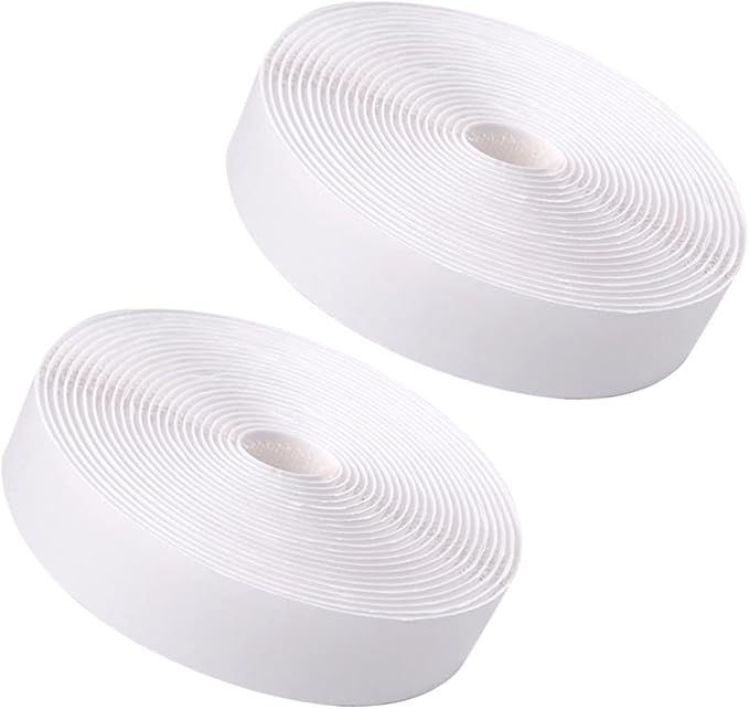 Lurrose 2cm x 5m Sticky Strips Hook Loop Adhesive Tape Durable Woven Nylon Fastener Double-Sided Adhesive for Electronics Construction