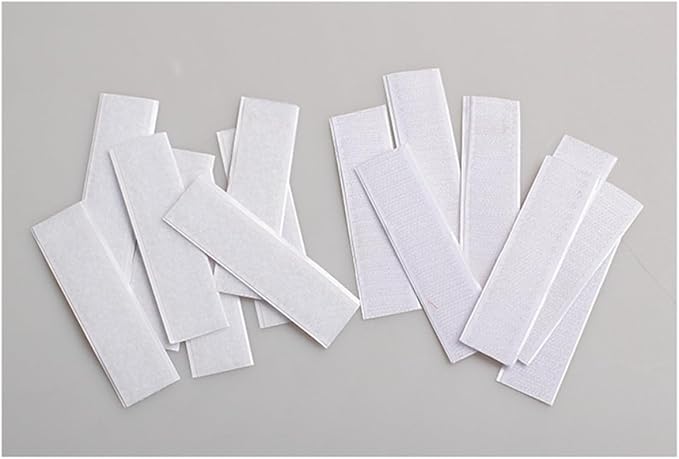 10pcs Self-Adhesive Hook Loop Tape for Table Skirt Wall Mounting Strips Removable Stickers for Home Office Crafting and Smooth Surfaces Versatile and Reusable