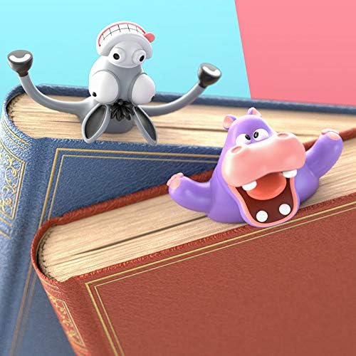 Cartoon Bookmarks, 3D Stereo Wacky Animal Book Mark, Ouch Series, Funny Cute creatived Gifts for Children (Donkey)
