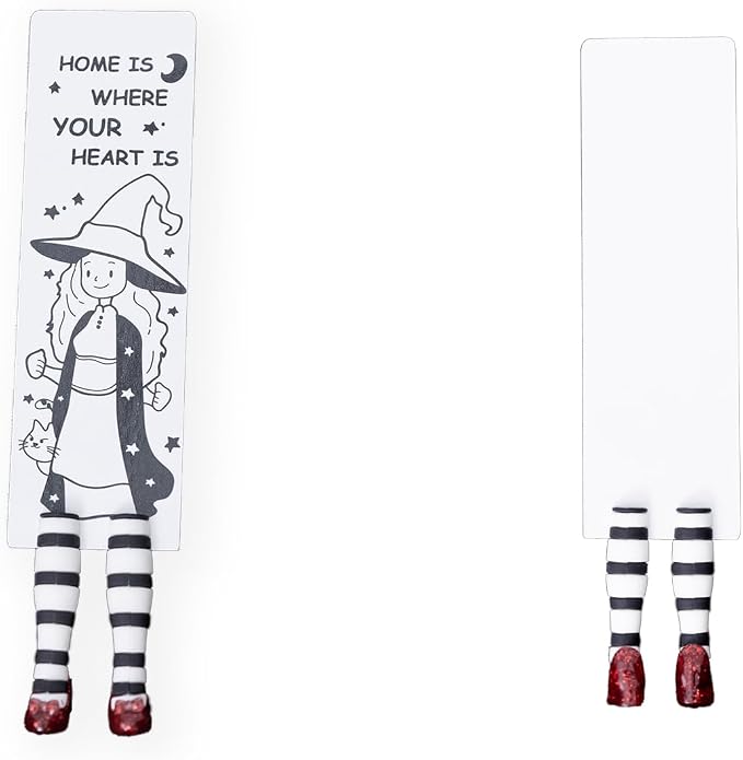 Witch Bookmark Ruby Slippers Book Mark Funny Book Desk Decor Bookmarks for Book Lovers Fathers Day Gifts Gift Ideas (Home-is-Where-Your-Heart-is Bookmark)