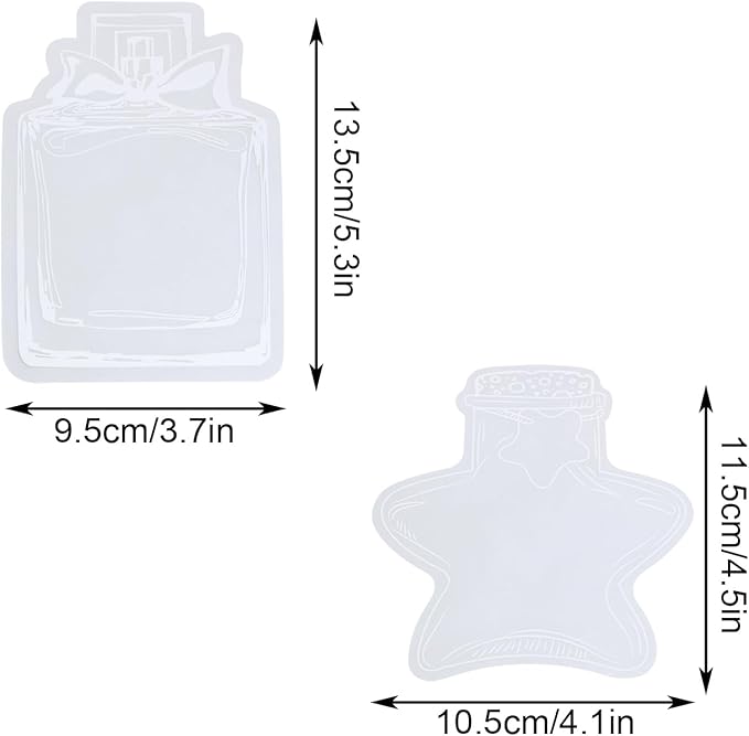 Dried Flower Bookmarks Penta Angel 30Pcs Bottle Shape Handmade DIY Clear Pressed Floral Page Markers Clips for Student Reading (Mixed Styles)