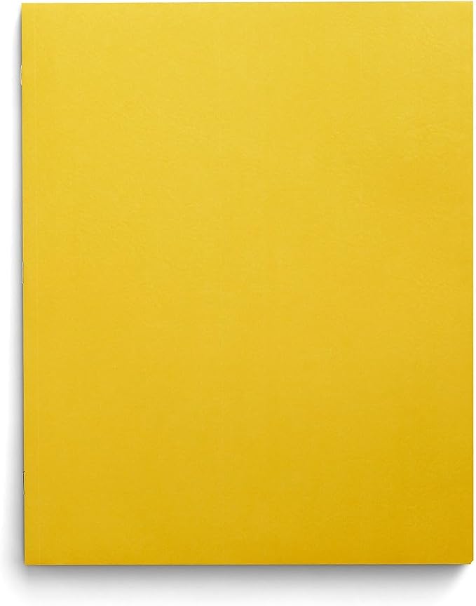 Staples School Grade 2‑Pocket Folders with Fasteners, Yellow, Letter‑Size Durable Classroom & Office File Folders, 25/Box