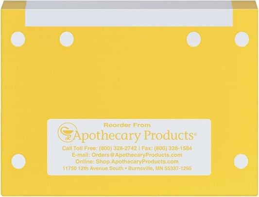 Apothecary Products Double Heavyweight File Folder, Professional Document Organizer, Durable Office Filing Storage, Color-Coded Record Management, Yellow, 100 Count