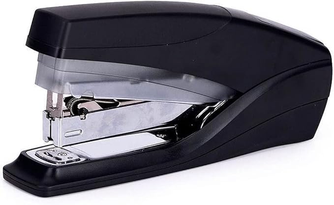 KUYWLMKMZZ Desk Stapler File Binding Portable Stapler Office Stapler Press and Labor-Saving Stapler Suitable for Office File Binding and Finishing Black School Supplies (Color : Black)