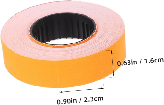 jojofuny 10rolls Efficient Pricing Labels Roll for Labeler Retail Sticker Paper Easy to Apply for Supermarkets Malls Factories
