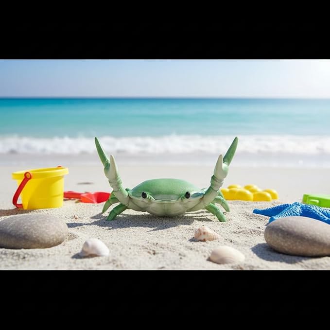 1 Pc Green Creative Crab Pen Holder Weightlifting Crabs Pen Stand Storage Rack,Pencil Holders Desk Supplies Holders and Dispensers, Office Desktop Decoration, Desk Accessories and Workspace