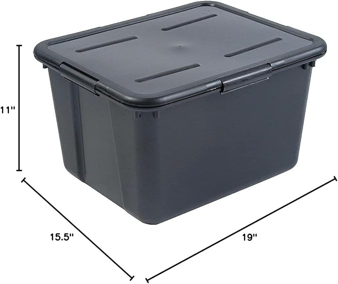 AVT34052 - Advantus File Tote Storage Box w/Lid