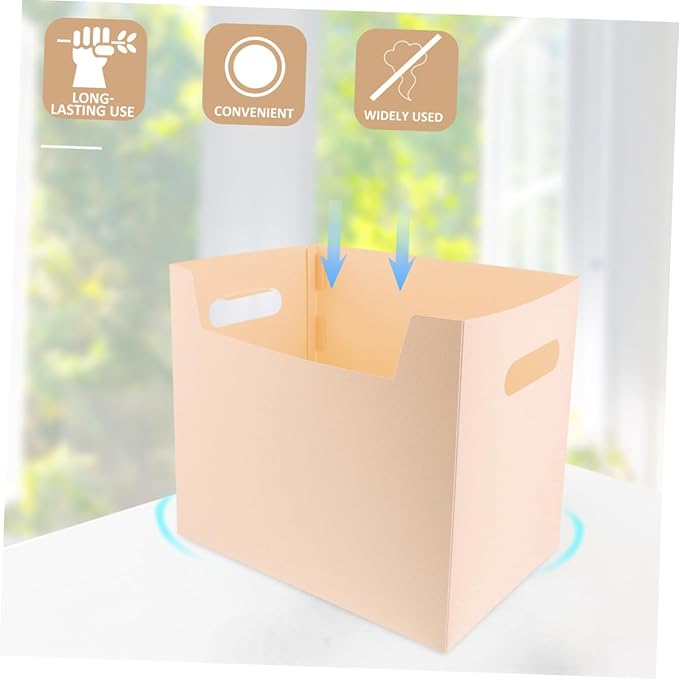 Modern File Storage Box Pp Material Desk Bin Tidy Office Dorm Organizer