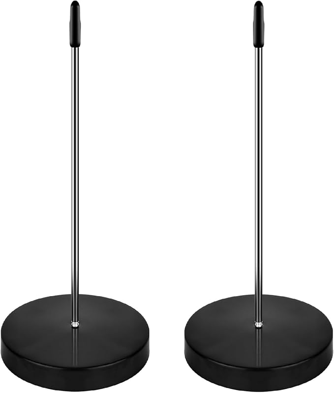 2 Pack Ticket Spike, Metal Bill Holder, Straight Rod Spike, Reliable Receipt Holder Spike for Organizing Tickets, Bills, and Notes in Restaurants, Offices, and Hotels (Black)