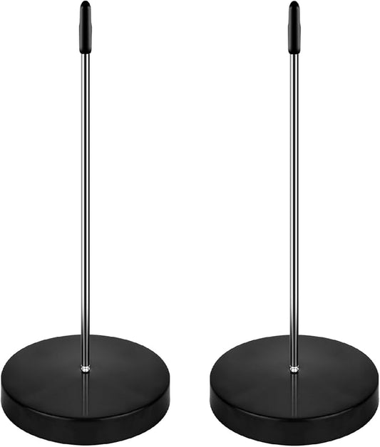 2 Pack Ticket Spike, Metal Bill Holder, Straight Rod Spike, Reliable Receipt Holder Spike for Organizing Tickets, Bills, and Notes in Restaurants, Offices, and Hotels (Black)