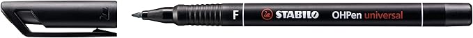 STABILO Pen for Overhead Projection OHPen universal - Permanent Fine - Pack of 8 - Assorted Colors