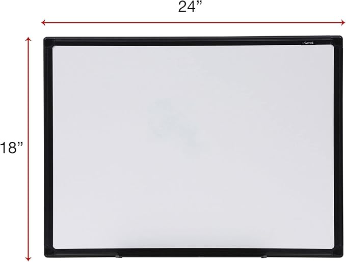 Universal One Sleek Easel Style Dry Erase Board, 24 x 18" (43630)