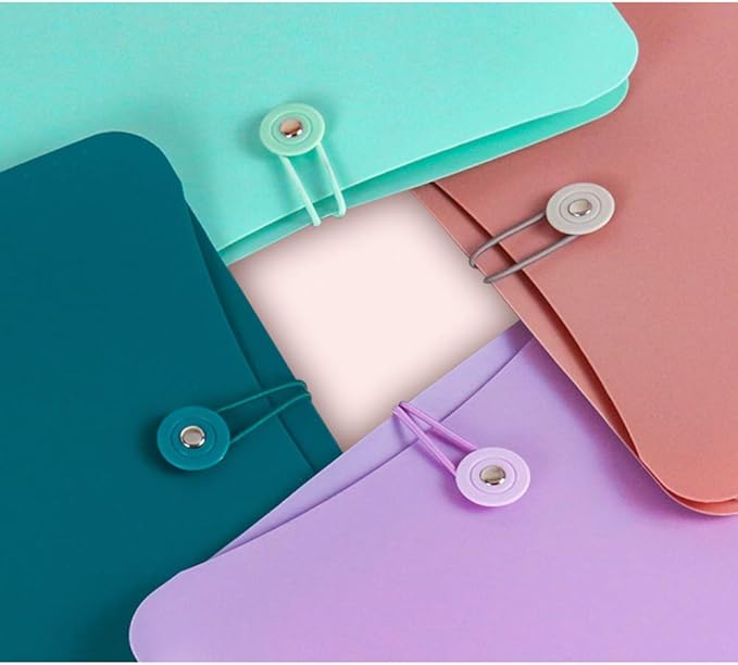 Vertical Expanding Accordion Folder with 7 Pockets Paperwork Organizer Document Wallet Briefcase Business File Organizer Bag A4 Letter Size Elastic Rope Closure Blue