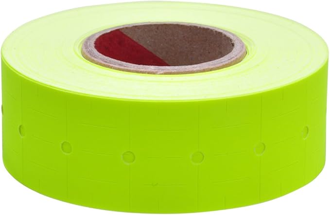 Fluorescent Chartreuse Labels to fit Towa® GS Series/Halmark/Century Price Guns 16 Pack (Free Ink roll Included)