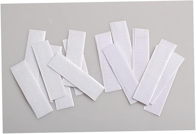 10pcs Self Adhesive Hook and Loop Tape Strips for Table Skirts Wall Mounting Crafting Home Office Use Strong Hold Smooth Surfaces
