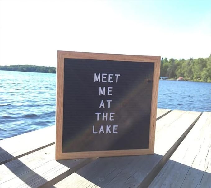 Felt Board Felt Letter Board, 10 x 10 inch Message Board Word Board Letter Board Sign Bulletin Board Letters, Pregnancy Announcements Baby Announcement Sign, Valentines Day Gifts for Her Letterboard