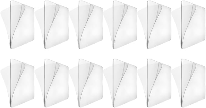 12pcs Double Sided Adhesive Tape 6cm Waterproof Nail-Free Mounting Patch Strong Fixing Nano Tape for Home Office Walls